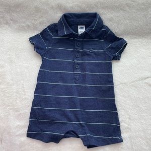 Baby Boy Collared Onesie - 0-3 months - Old Navy